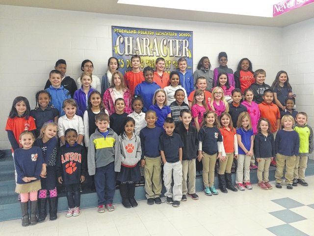 Peachland Polkton Elementary Names Terrific Kids Anson Record