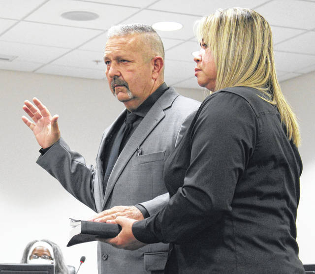 
			
				                                JD Bricken raises his hand and swears his oath as a new County Commissioner on Dec. 1. 
                                 Liz O’Connell | Anson Record

			
		