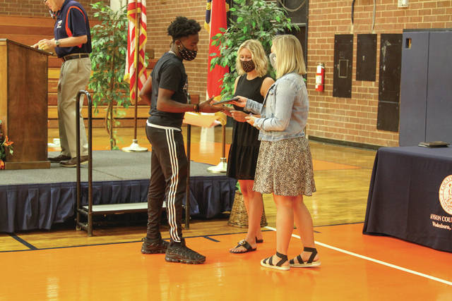 
			
				                                Anson High School athletes receive awards for their stand-out seasons during a ceremony on May 20.
                                 Contributed Photo

			
		