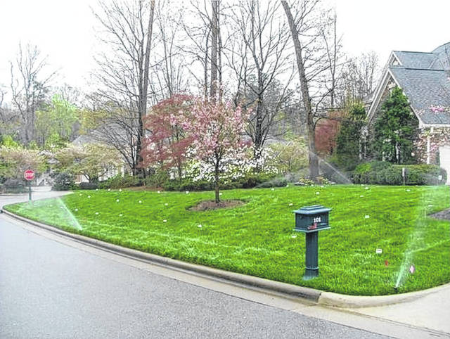 
			
				                                Photo curtesy of NC State University
                                Not sure how long to run your irrigation for an inch of water? Set out tuna or cat food cans throughout your lawn, to measure the output.
 
			
		