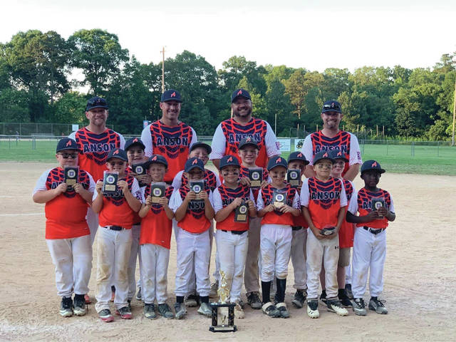 
			
				                                Anson All-Stars Coach Pitch heads to the state tournament in Dunn, N.C. on July 9 through July 13.
 
			
		