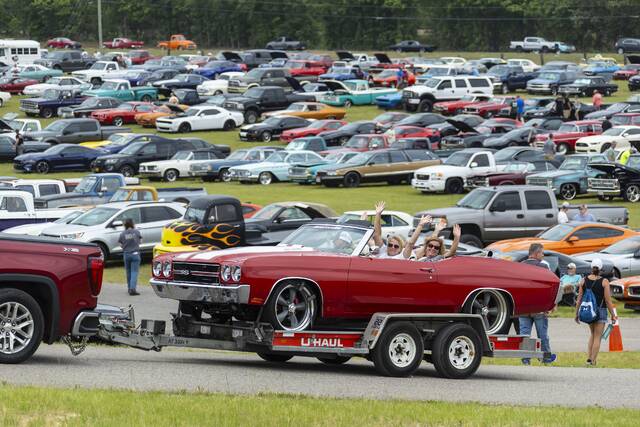 Hot Rod Power Tour 2025 event crowd