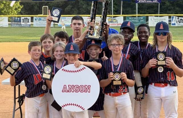 Two Anson Youth Baseball teams win state championships