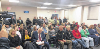 
			
				                                The contentious Dec. 6 meeting of the Anson County Board of Commissioner’s meeting was standing room only to parse out who exactly would be the Anson sheriff. Scott Howell would be appointed by the board that night, although the matter now stands before the NC Court of Appeals.
                                 Daily Journal file photo

			
		