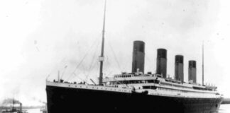 
			
				                                In 1912, the British liner RMS Titanic set sail from Southampton, England, bound for New York on its ill-fated maiden voyage.
 
			
		